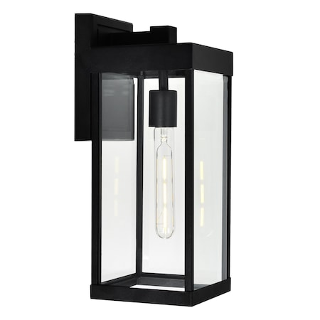 Cwi Lighting Windsor 1 Light Black Outdoor Wall Light 1695W6-1-101